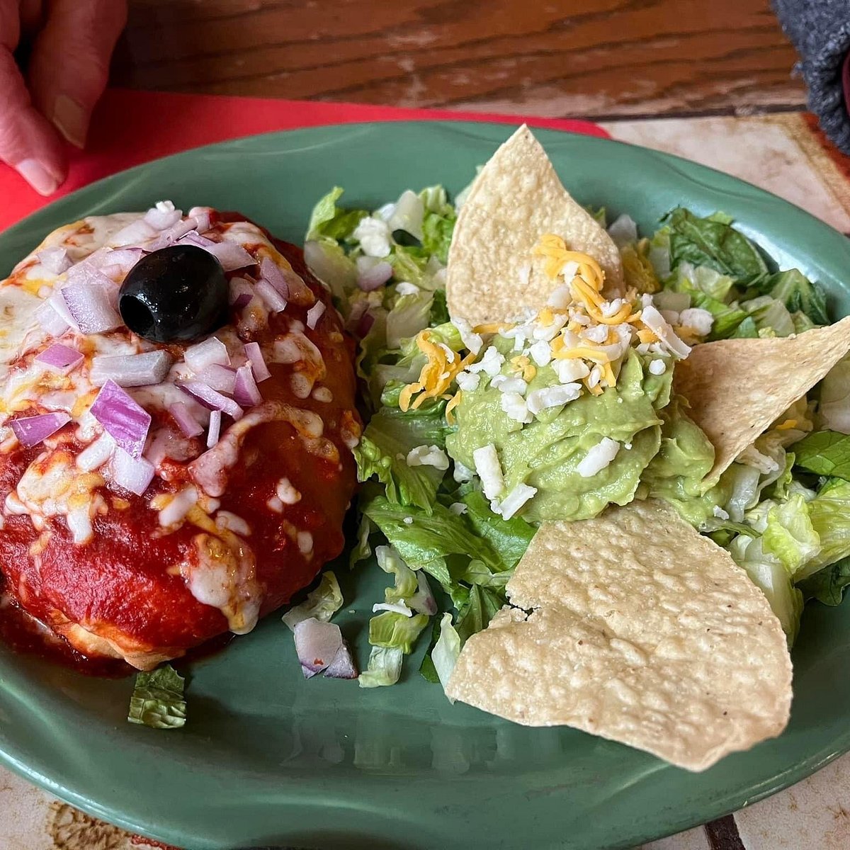 El Rincon Restaurante Mexicano signature dishes Chips and SalsaShrimp ChimichangaCarne Asada Taco